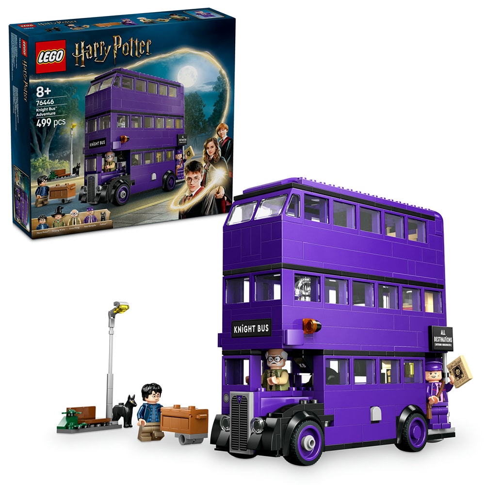 LEGO Harry Potter: Aventura cu Knight Bus 76446, 7 ani+, 499 piese