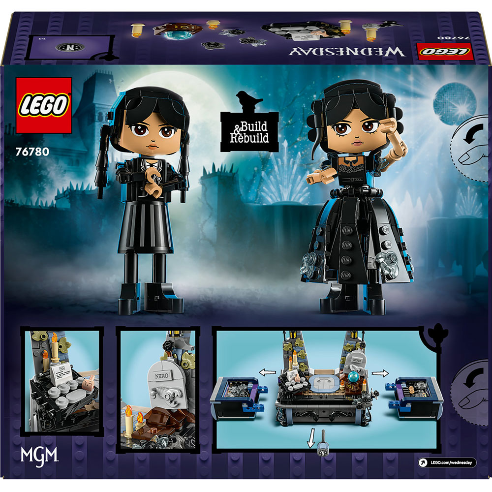 LEGO Wednesday: Figurina Wednesday Addams 76780, 10 ani+, 702 piese