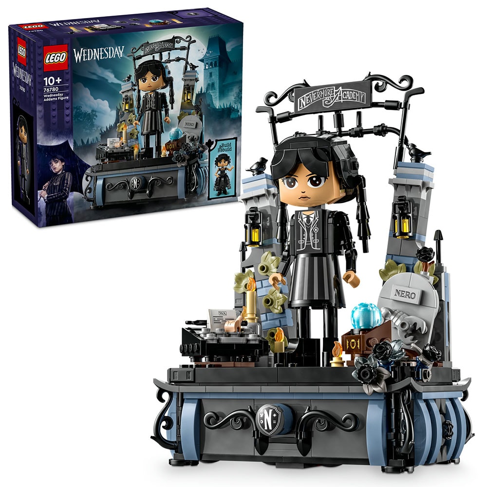 LEGO Wednesday: Figurina Wednesday Addams 76780, 10 ani+, 702 piese