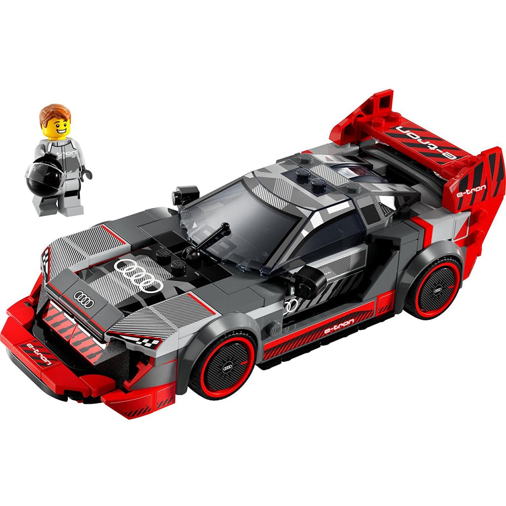 LEGO Speed Champions: Masina de curse Audi S1 e-tron quattro 76921, 9 ani+, 274 piese