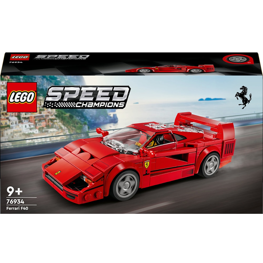 LEGO Speed Champions: Supermasina Ferrari F40 76934, 9 ani+, 318 piese