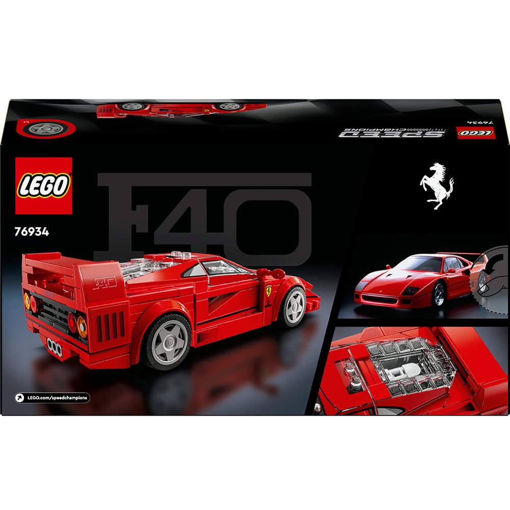 LEGO Speed Champions: Supermasina Ferrari F40 76934, 9 ani+, 318 piese