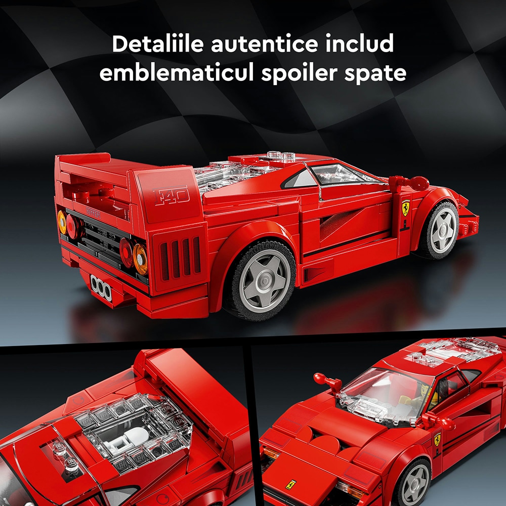 LEGO Speed Champions: Supermasina Ferrari F40 76934, 9 ani+, 318 piese