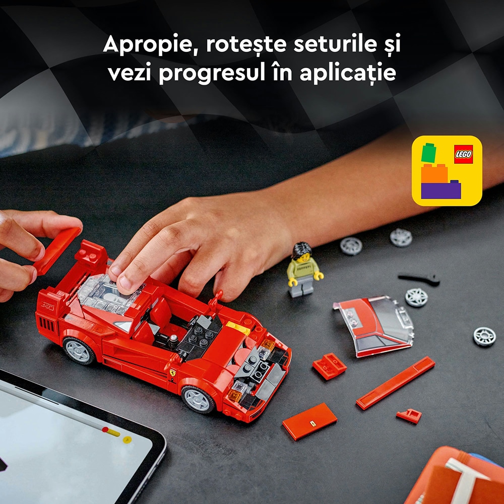 LEGO Speed Champions: Supermasina Ferrari F40 76934, 9 ani+, 318 piese