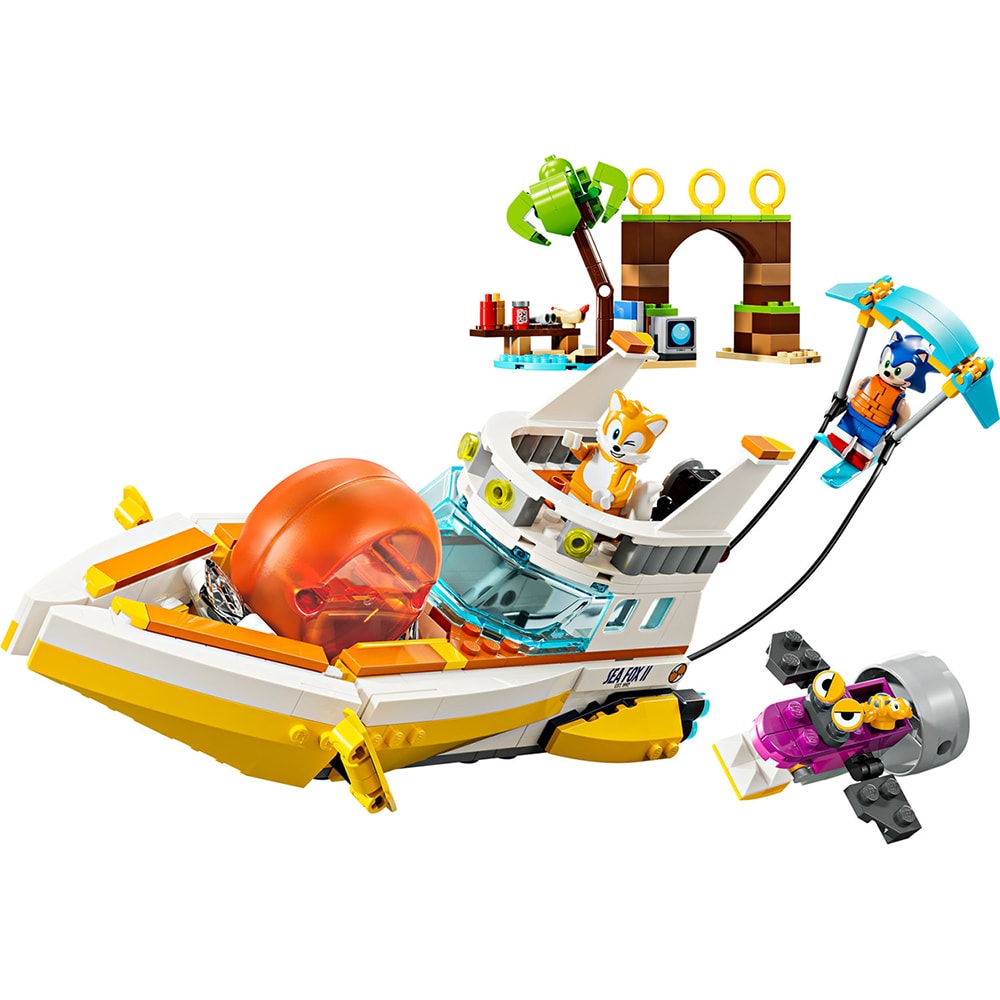 LEGO Sonic The Hedgehog: Barca de aventuri a lui Tails 76997, 8 ani+, 393 piese