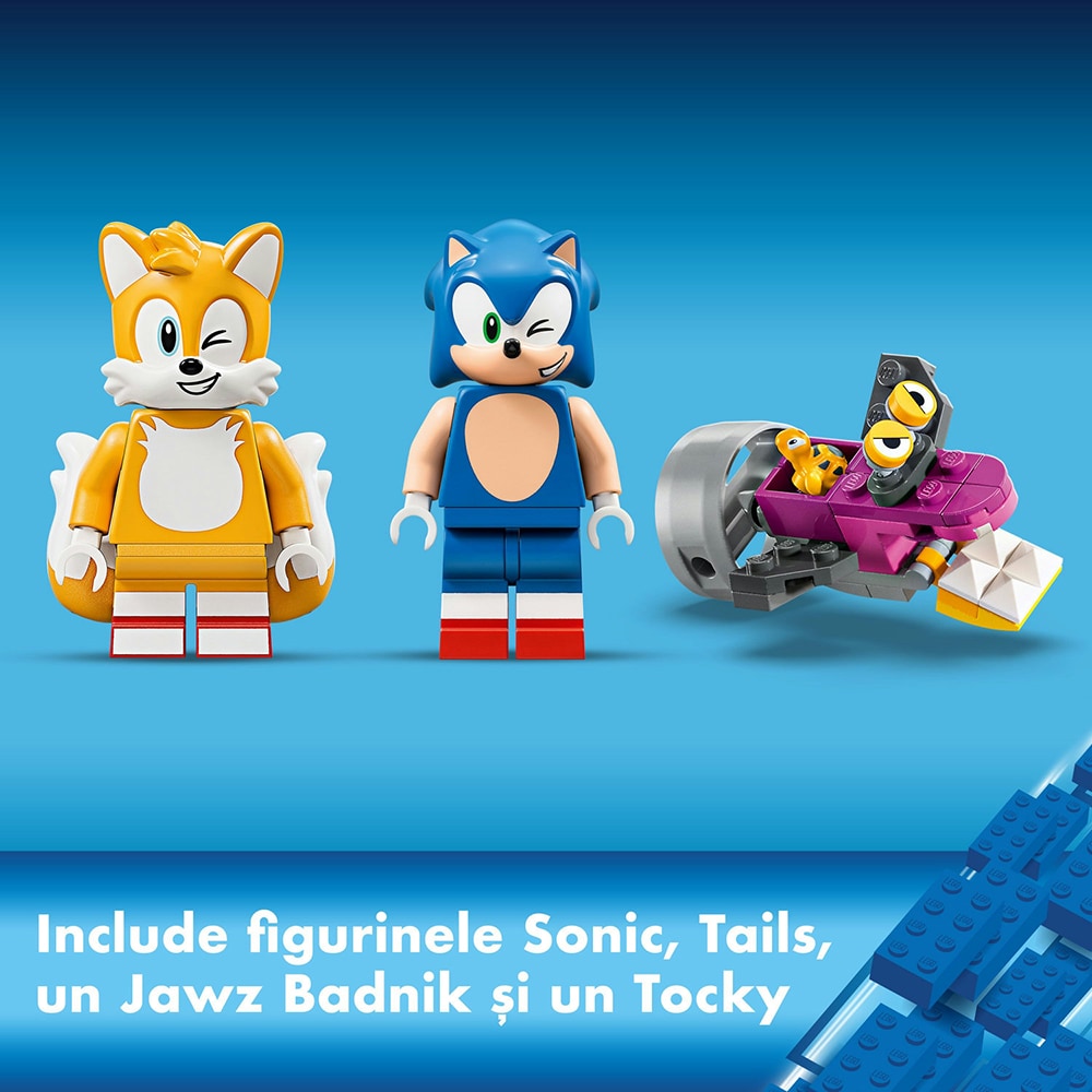 LEGO Sonic The Hedgehog: Barca de aventuri a lui Tails 76997, 8 ani+, 393 piese