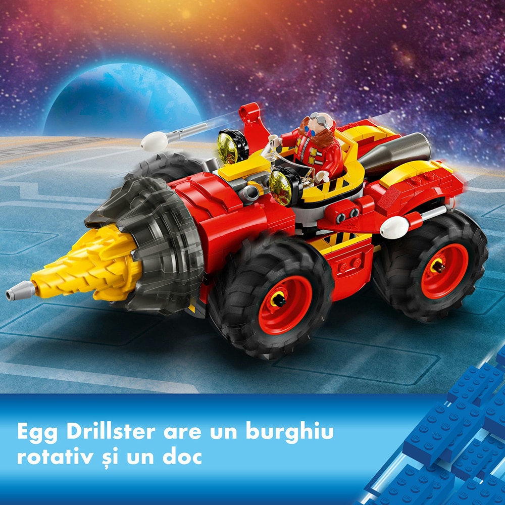 LEGO Sonic The Hedgehog: Super Sonic vs. Egg Drillster 76999, 8 ani+, 590 piese