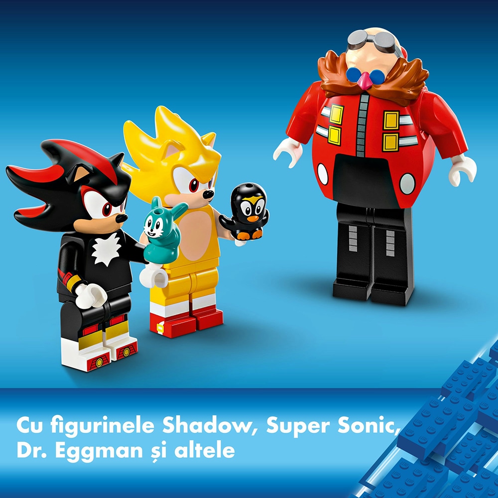 LEGO Sonic The Hedgehog: Super Sonic vs. Egg Drillster 76999, 8 ani+, 590 piese