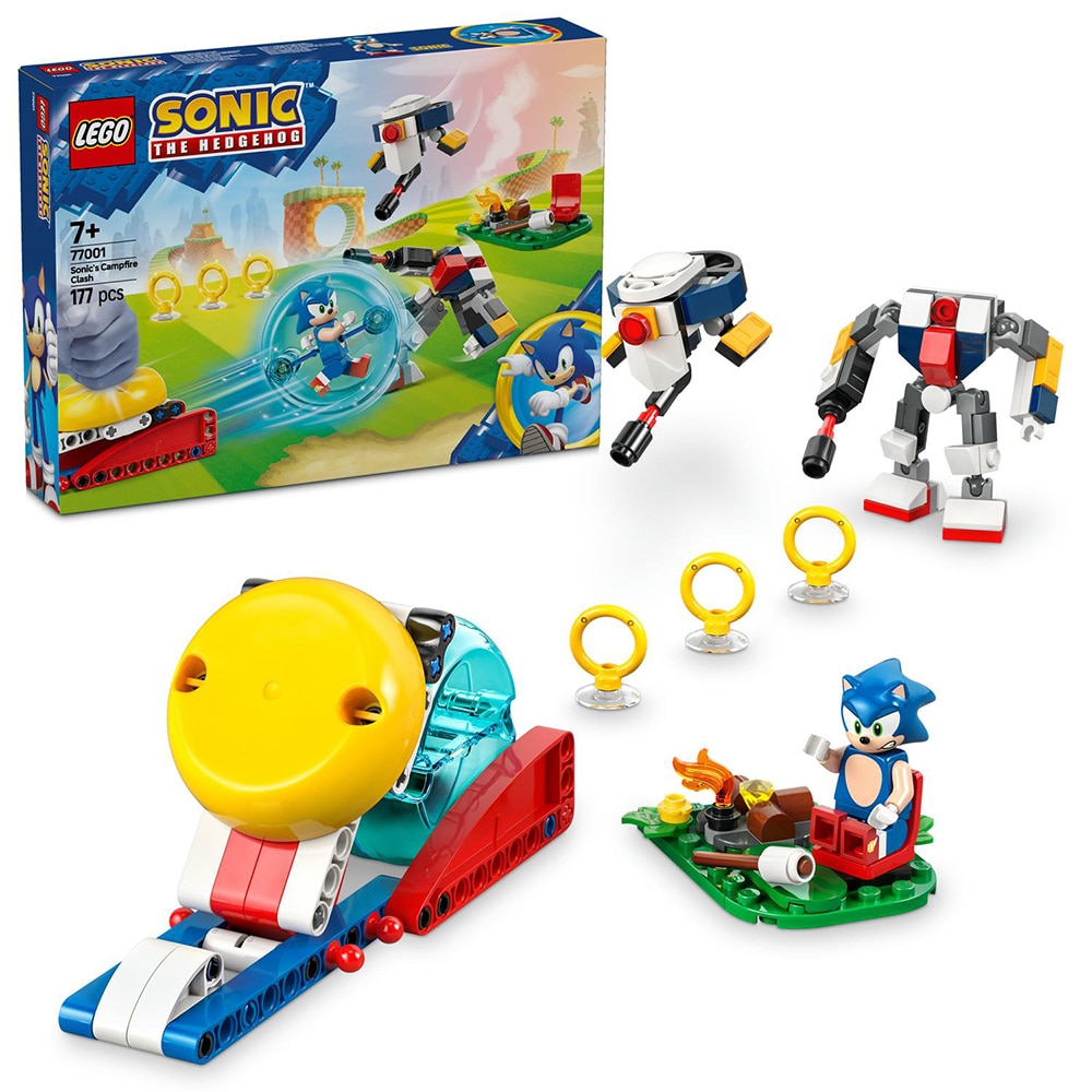 LEGO Sonic The Hedgehog: Infruntare la focul de tabara al lui Sonic 77001, 7 ani+, 177 piese