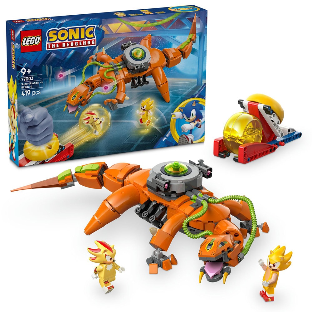 LEGO Sonic The Hedgehog: Super Shadow vs. Biolizard 77003, 9 ani+, 419 piese