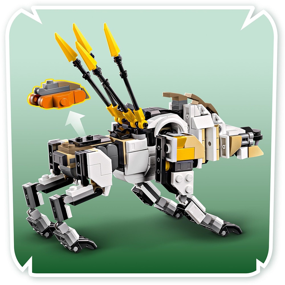 LEGO Horizon Adventures: Aloy si Varl vs. Shell-Walker si Sawtooth 77037, 9 ani, 768 piese