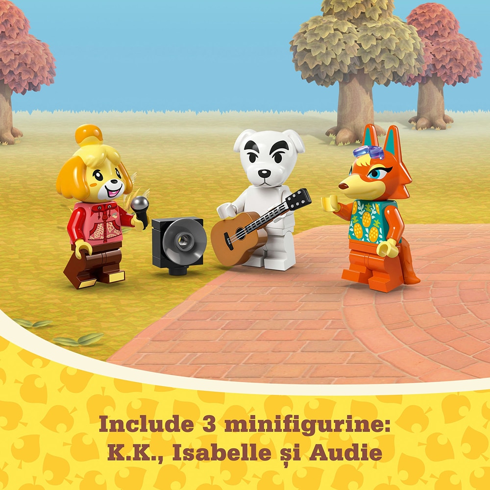 LEGO Animal Crossing: Concertul lui K.K. la Plaza 77052, 7 ani+, 550 piese