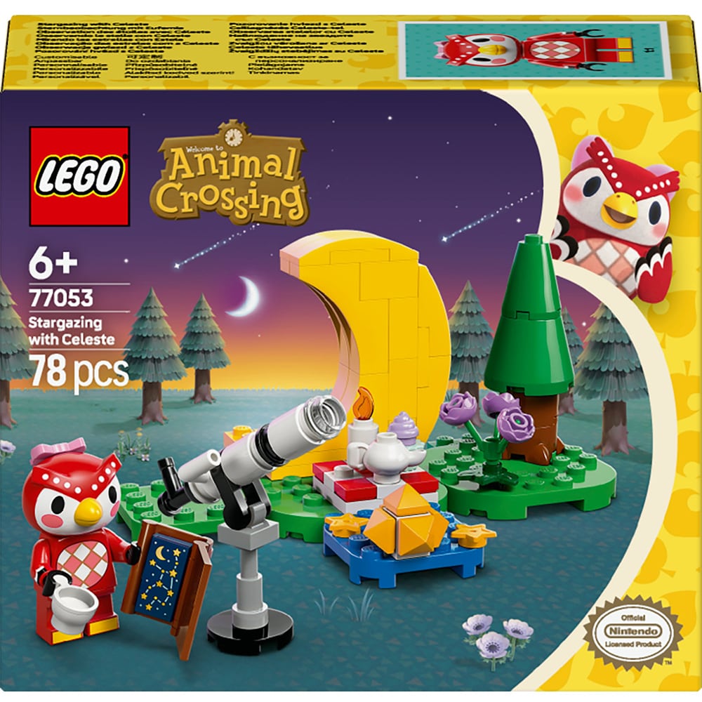 LEGO Animal Crossing: Crossing Observarea stelelor cu Celeste 77053, 6 ani+, 78 piese