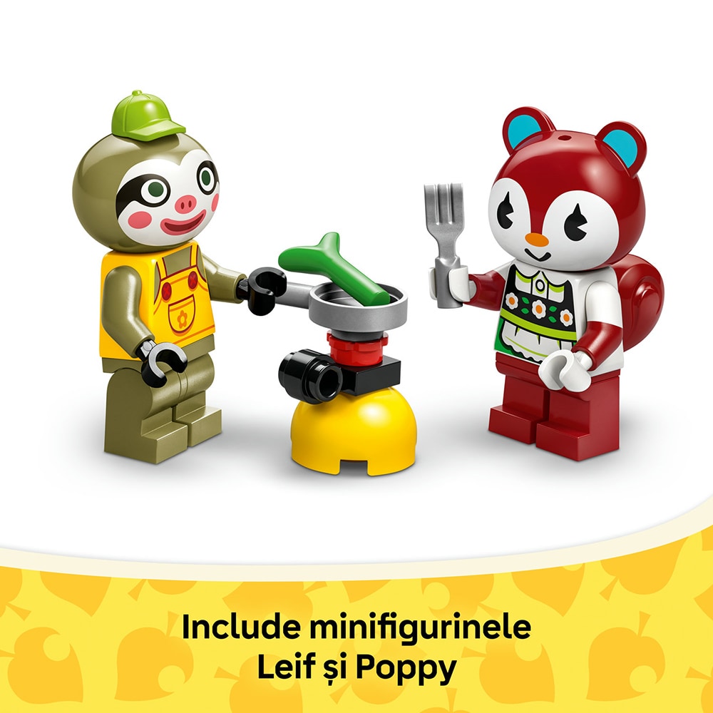 LEGO Animal Crossing: Caravana si magazinul de gradinarit al lui Leif 77054, 7 ani+, 263 piese