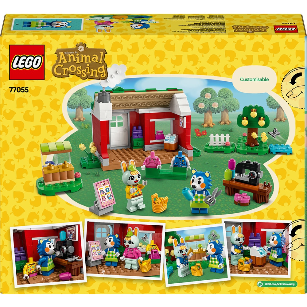 LEGO Animal Crossing: Magazinul de haine detinut de Able Sisters 77055, 6 ani+, 322 piese