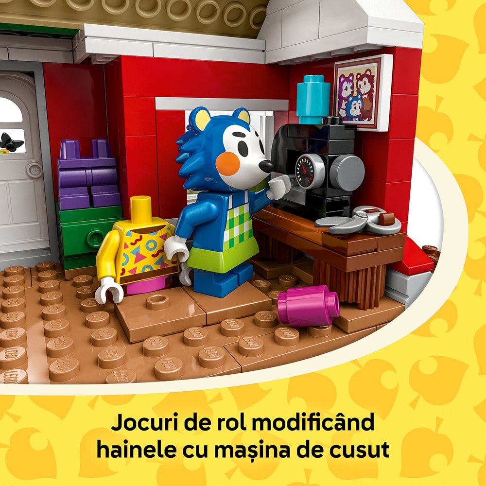 LEGO Animal Crossing: Magazinul de haine detinut de Able Sisters 77055, 6 ani+, 322 piese