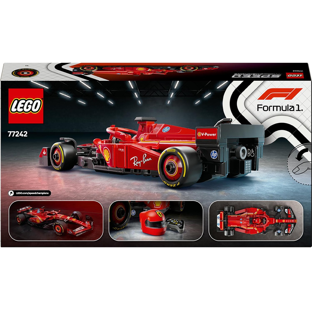 LEGO Speed Champions: Formula 1 - Masina de curse F1 Ferrari SF-24 77242, 10 ani+, 275 piese