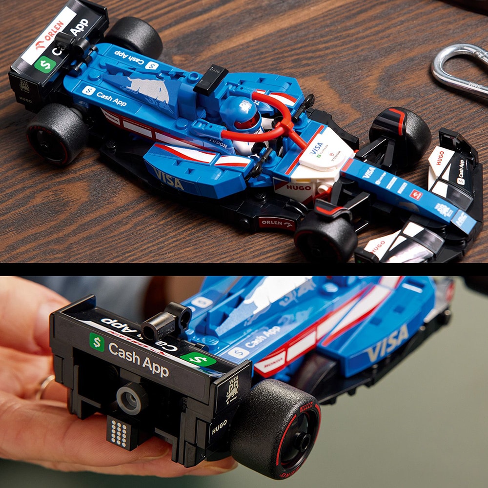 LEGO Speed Champions: Masina de curse F1 Visa Cash App RB VCARB 01 77246, 18 ani+, 248 piese