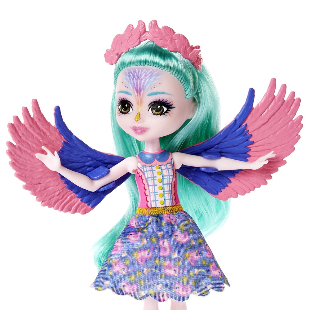 Set papusa ENCHANTIMALS Familia Filiei Finch MTHKN15, 4 ani+, multicolor