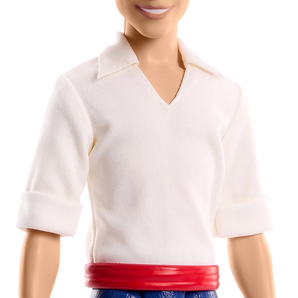 Papusa DISNEY PRINCESS Printul Eric MTHLV97, 3 ani+, alb-albastru