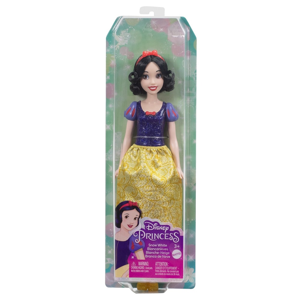 Papusa DISNEY PRINCESS Alba ca Zapada MTHLW08, 3 ani+, albastru-rosu