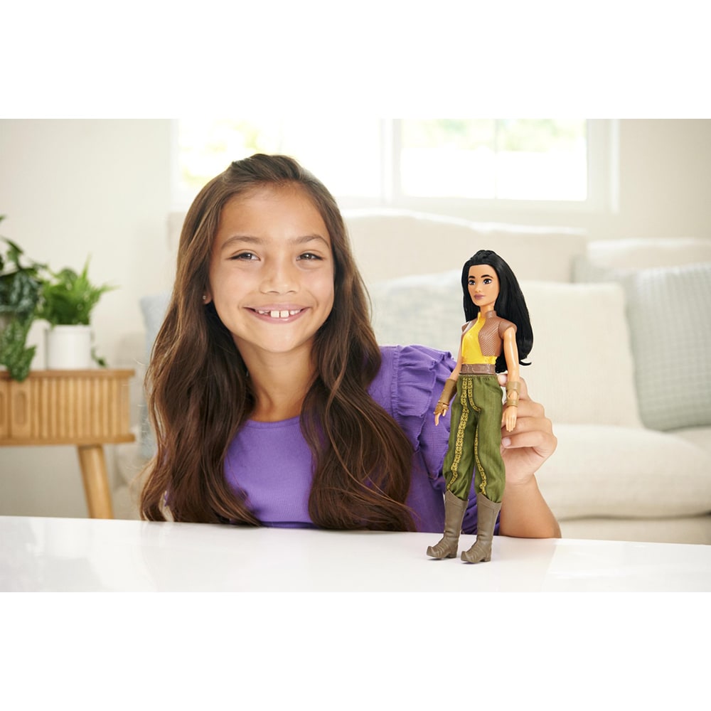 Papusa DISNEY PRINCESS Raya MTHLX22, 3 ani+, kaki-maro