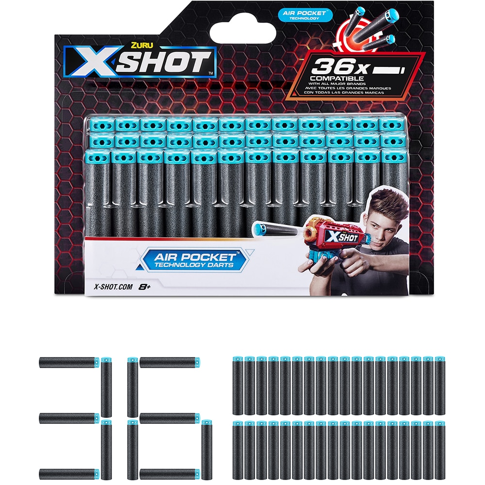 Jucarie de rol X-SHOT SH3618O, 8 ani+, gri-albastru