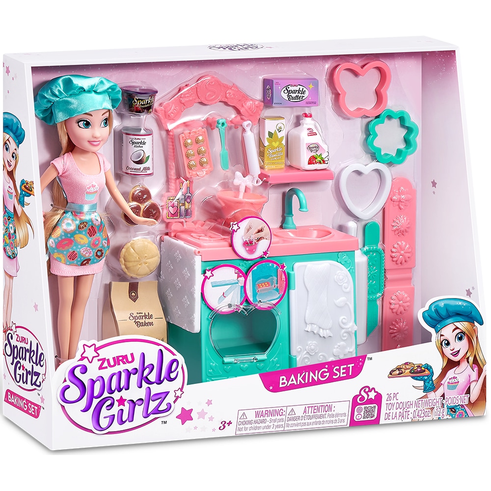 Set papusa SPARKLE GIRLZ Patiserie SK100183O, 3 ani+, multicolor