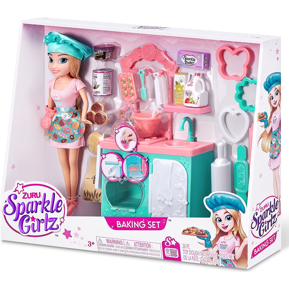Set papusa SPARKLE GIRLZ Patiserie SK100183O, 3 ani+, multicolor