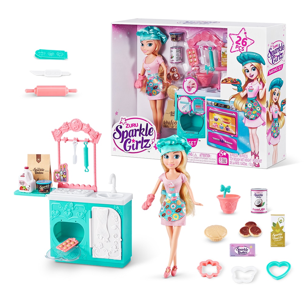 Set papusa SPARKLE GIRLZ Patiserie SK100183O, 3 ani+, multicolor