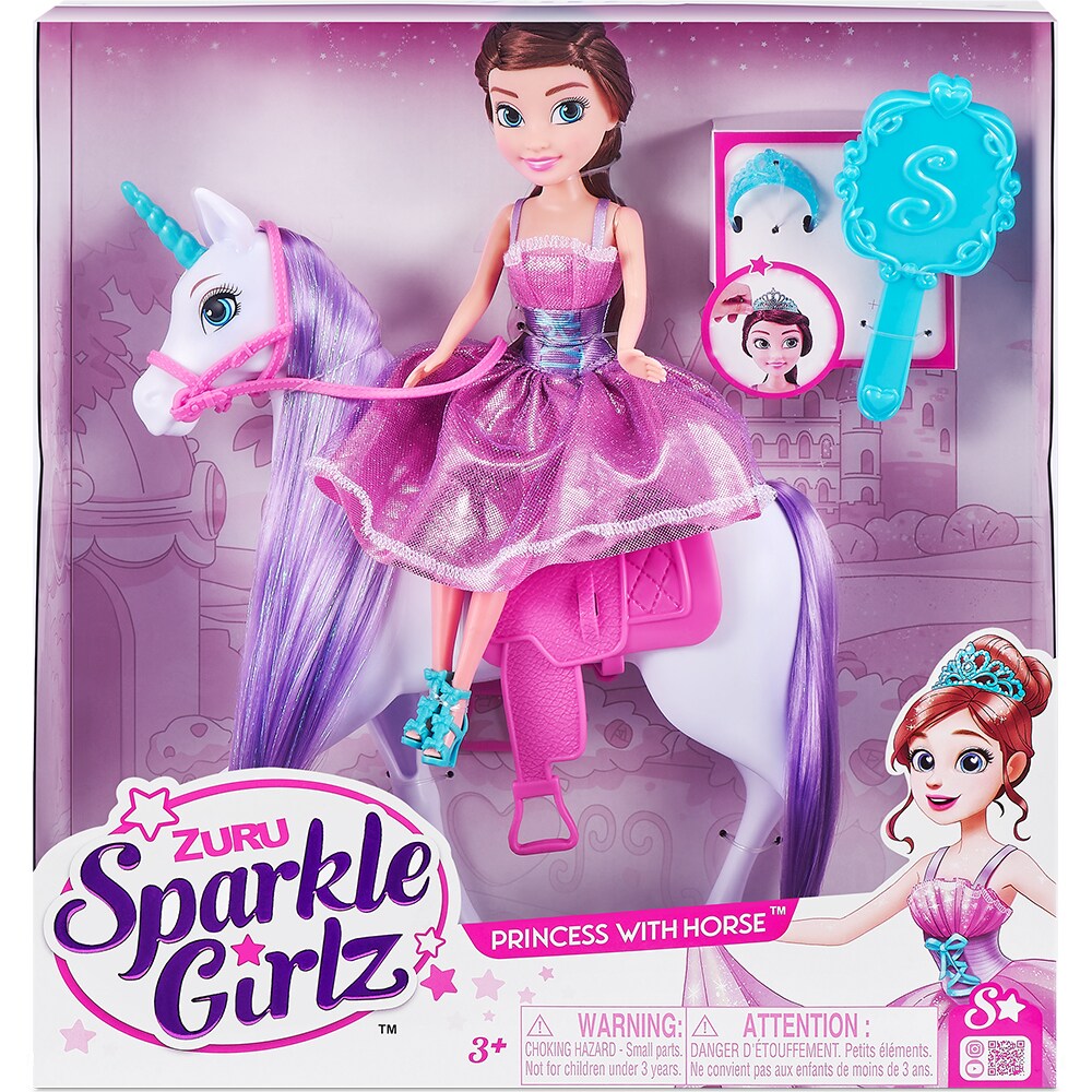 Set papusa  SPARKLE GIRLZ Unicorn SK100413O, 3 ani+, multicolor