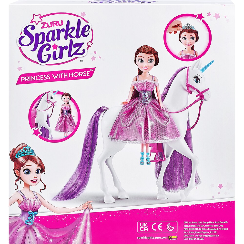 Set papusa  SPARKLE GIRLZ Unicorn SK100413O, 3 ani+, multicolor