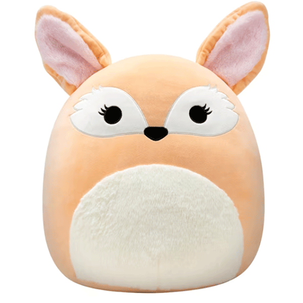 Jucarie de plus SQUISHMALLOWS Pace SQ24141O, 3 ani+, portocaliu-alb