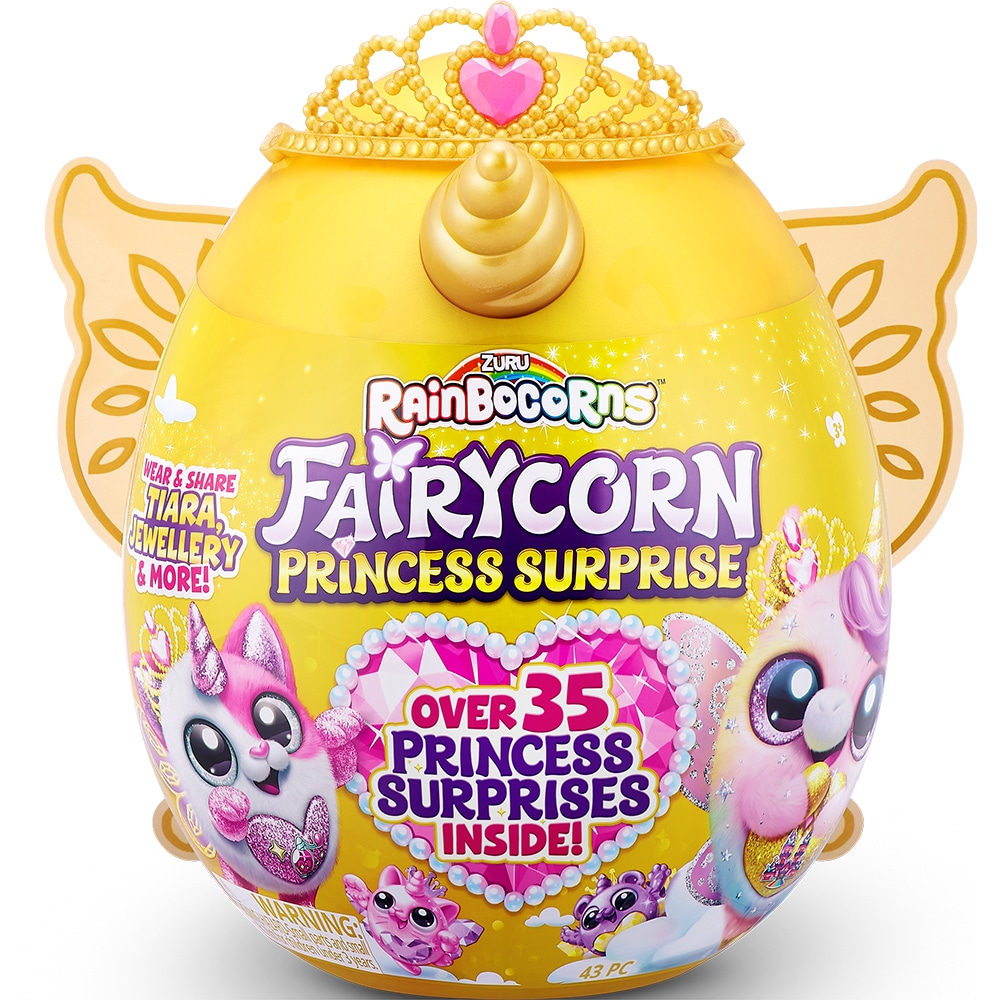 Jucarie de plus RAINBOCORNS Fairycorn Princess Surprise ZR9281O, 3 ani+, multicolor
