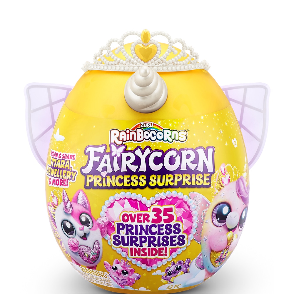 Jucarie de plus RAINBOCORNS Fairycorn Princess Surprise ZR9281O, 3 ani+, multicolor