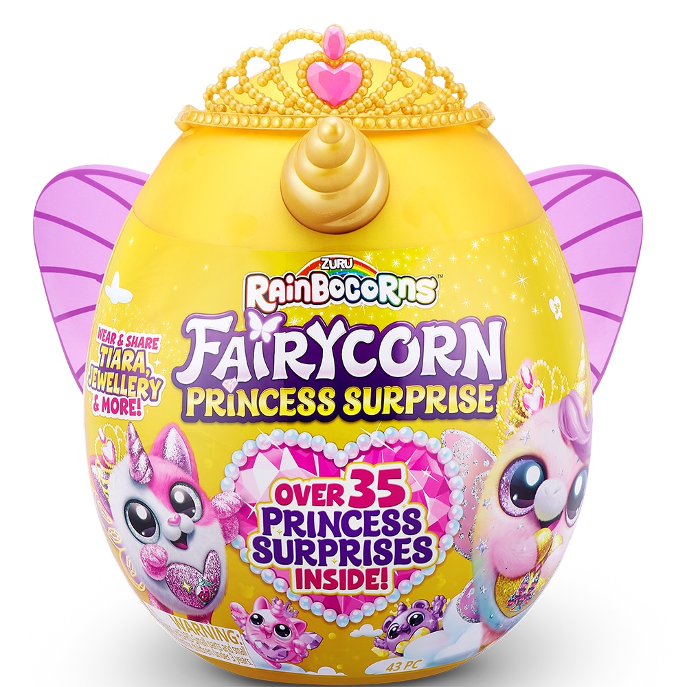 Jucarie de plus RAINBOCORNS Fairycorn Princess Surprise ZR9281O, 3 ani+, multicolor