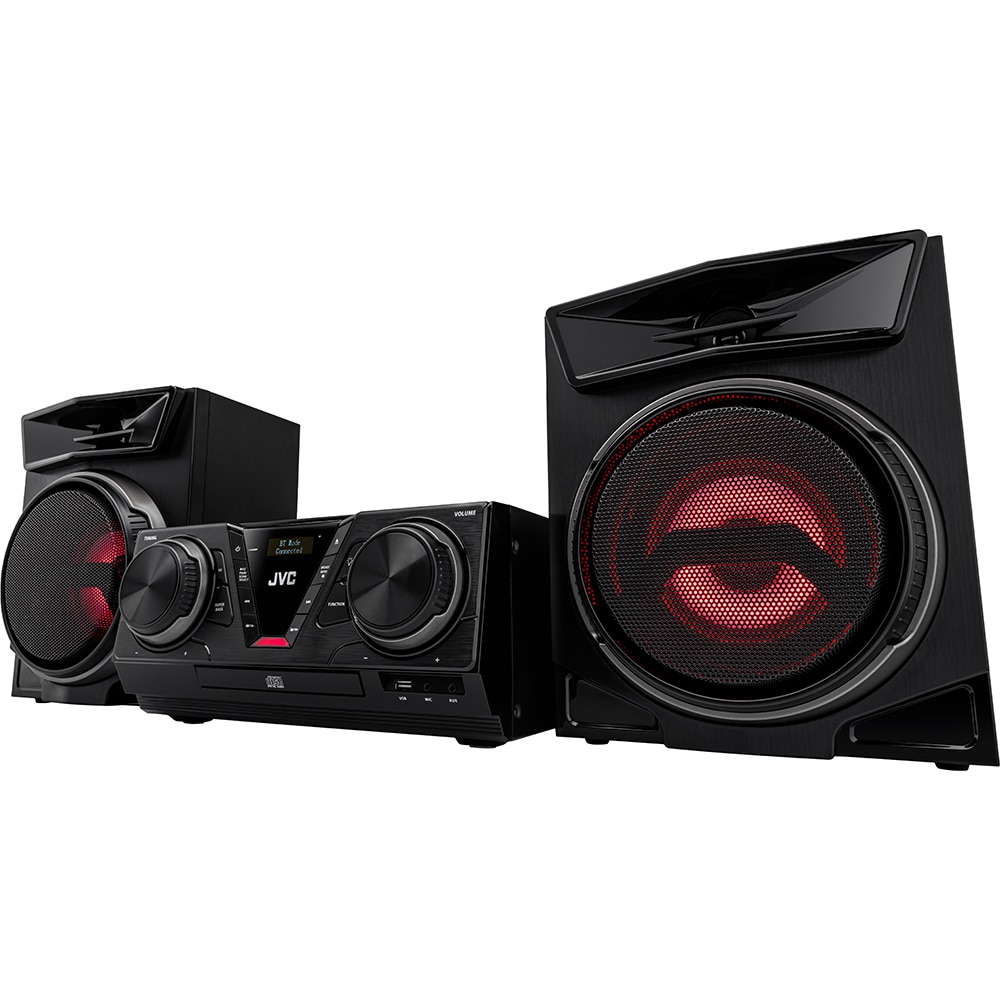 Sistem audio JVC MX-E325B, 100W, Bluetooth, USB, CD, Radio FM, negru