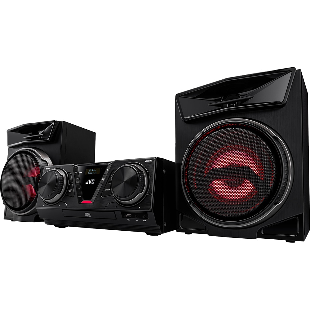 Sistem audio JVC MX-E325B, 100W, Bluetooth, USB, CD, Radio FM, negru