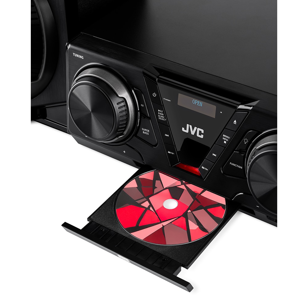 Sistem audio JVC MX-E325B, 100W, Bluetooth, USB, CD, Radio FM, negru