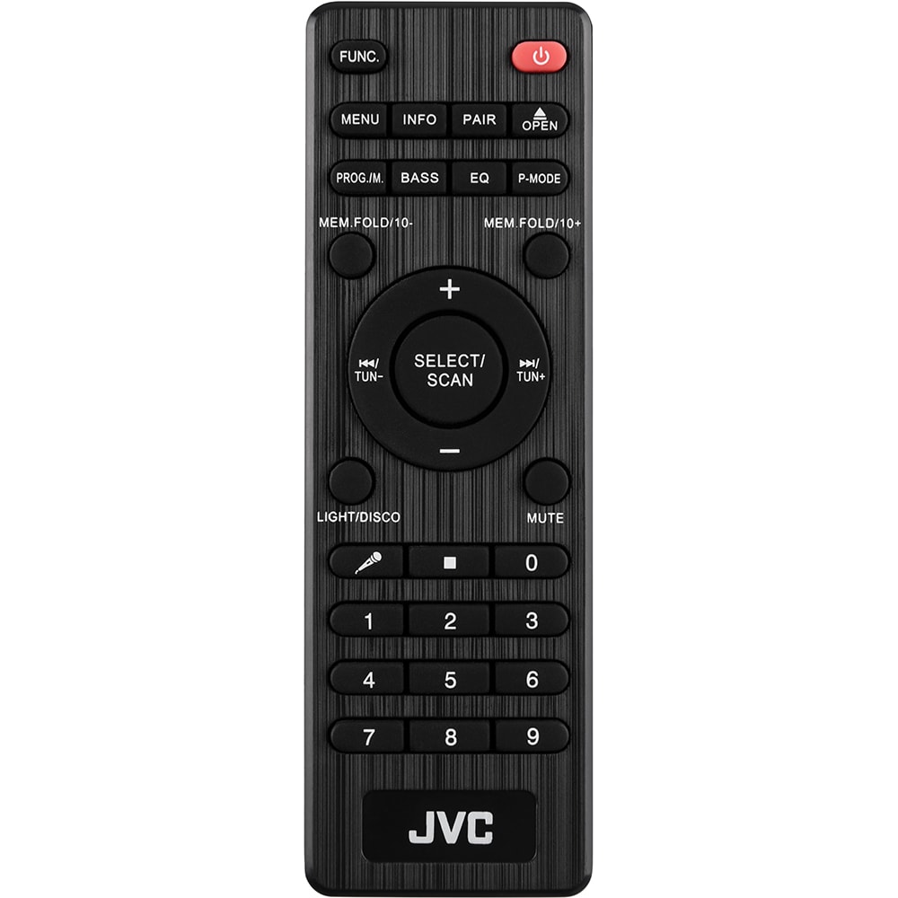 Sistem audio JVC MX-E325B, 100W, Bluetooth, USB, CD, Radio FM, negru
