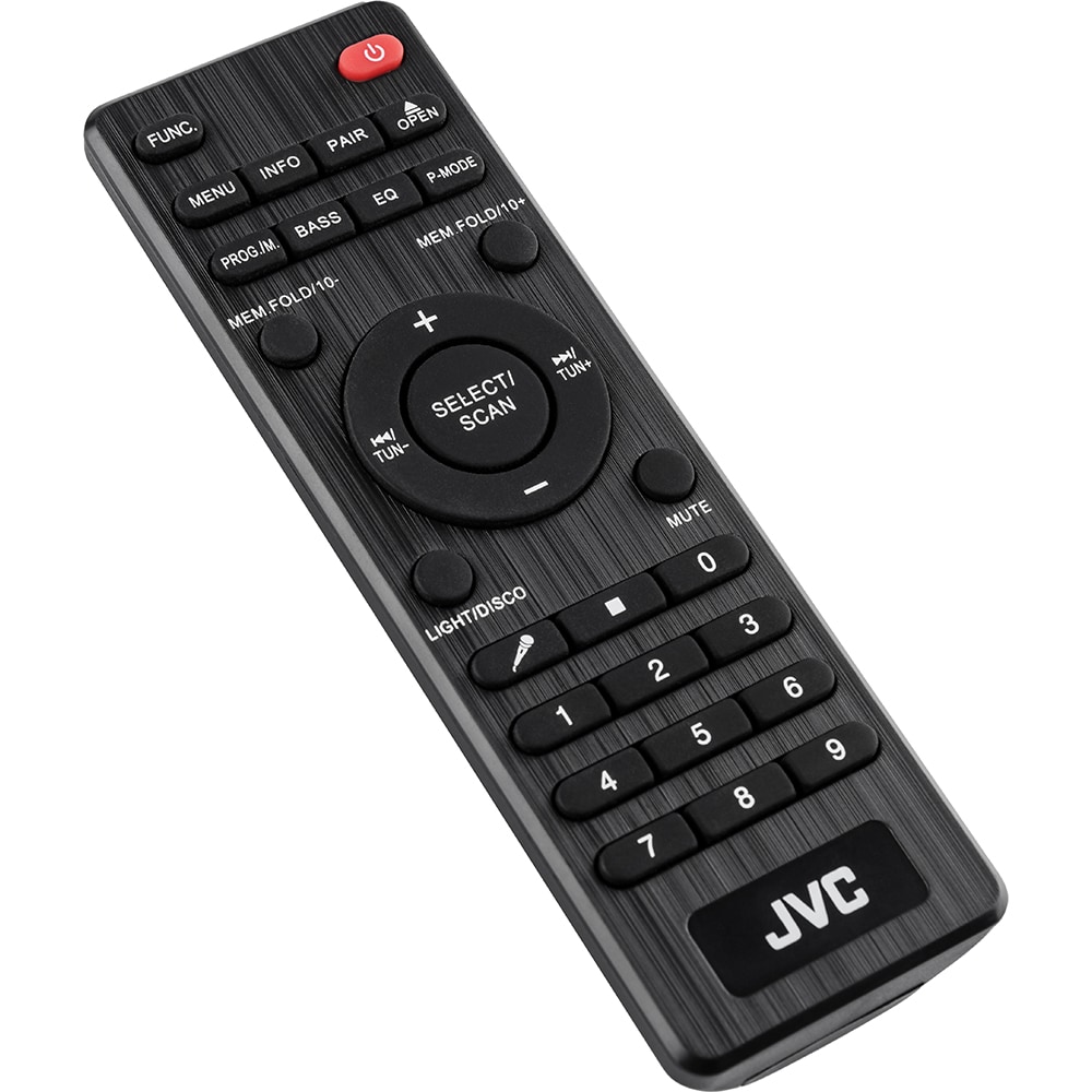 Sistem audio JVC MX-E325B, 100W, Bluetooth, USB, CD, Radio FM, negru