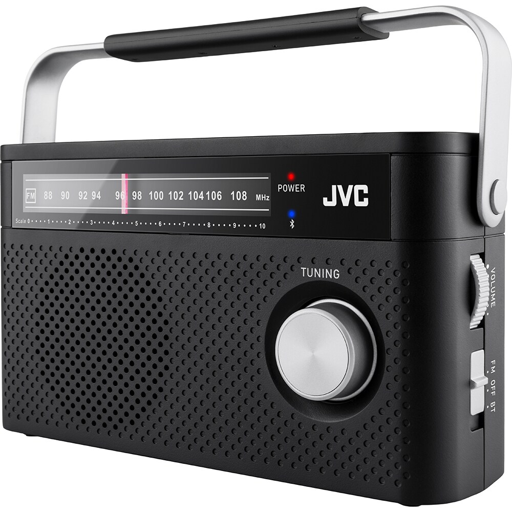 Radio portabil JVC RA-E315B, Bluetooth, analog, negru