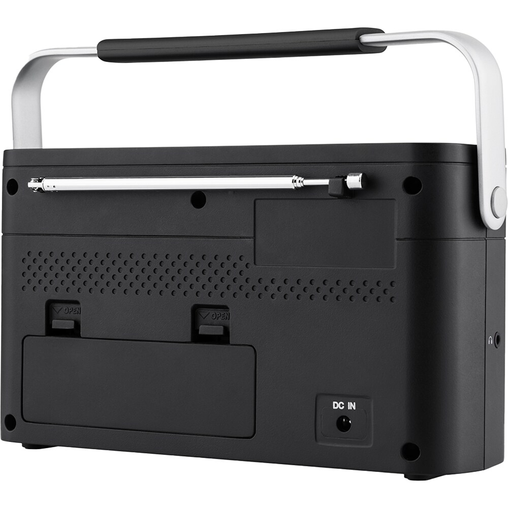 Radio portabil JVC RA-E315B, Bluetooth, analog, negru