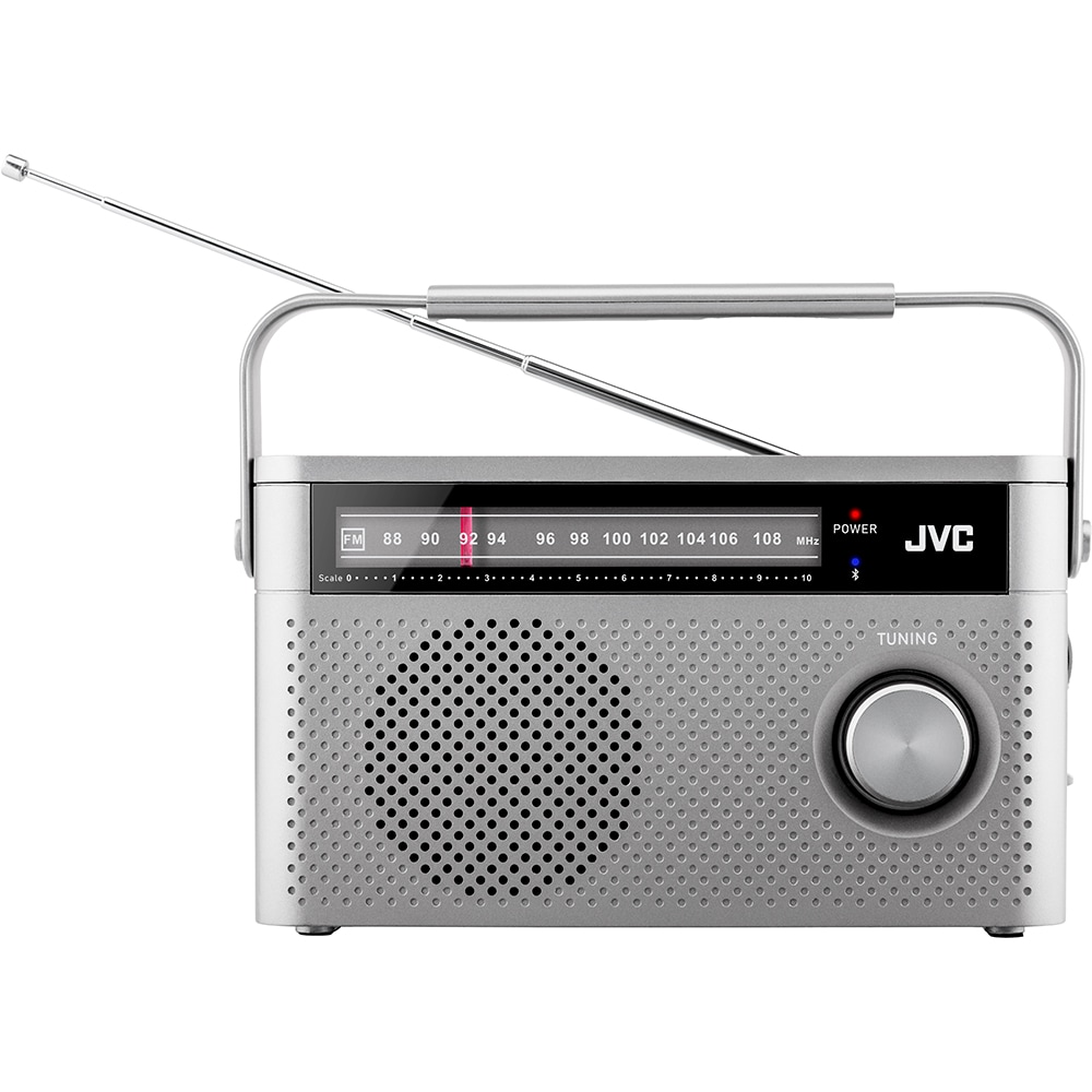 Radio portabil JVC RA-E315G, Bluetooth, analog, gri