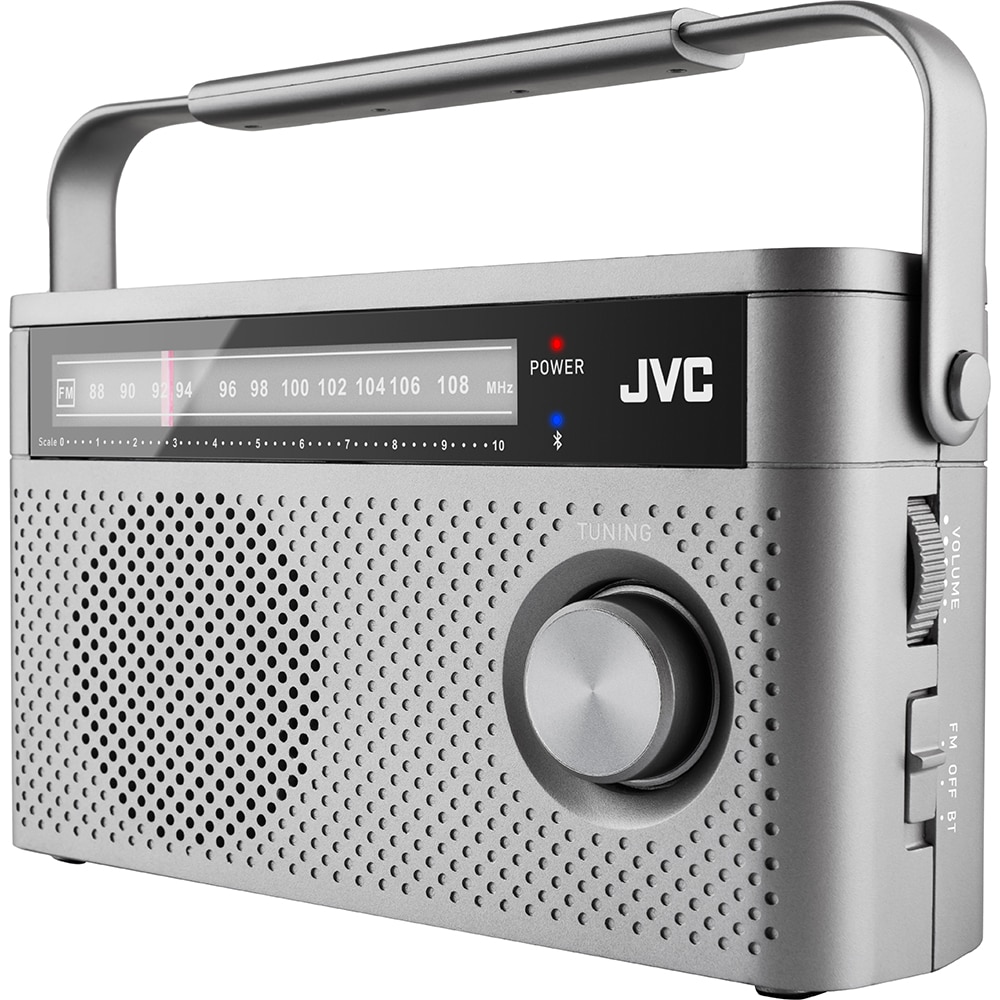Radio portabil JVC RA-E315G, Bluetooth, analog, gri