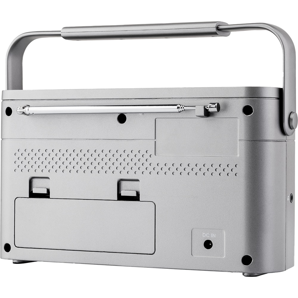 Radio portabil JVC RA-E315G, Bluetooth, analog, gri