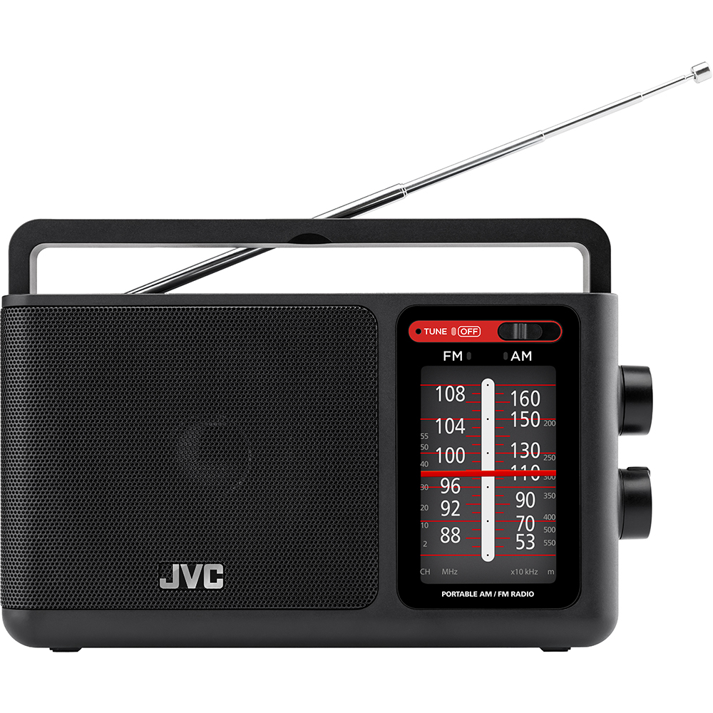 Radio portabil JVC RA-E435B, analog, negru