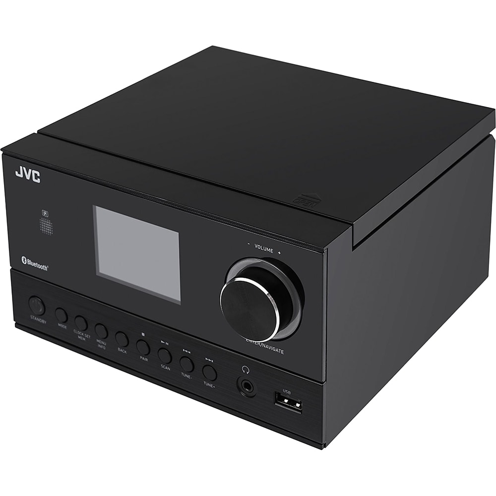 Microsistem audio JVC UX-E225B, 30W, Bluetooth, USB, CD, Radio FM, negru