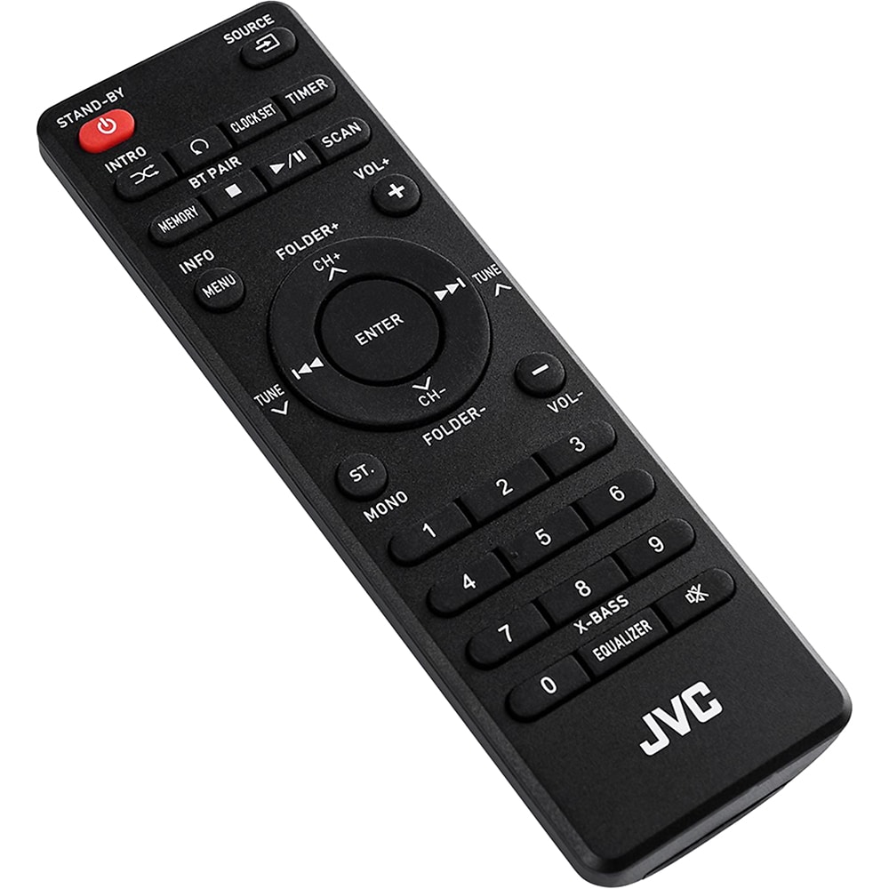 Microsistem audio JVC UX-E225B, 30W, Bluetooth, USB, CD, Radio FM, negru