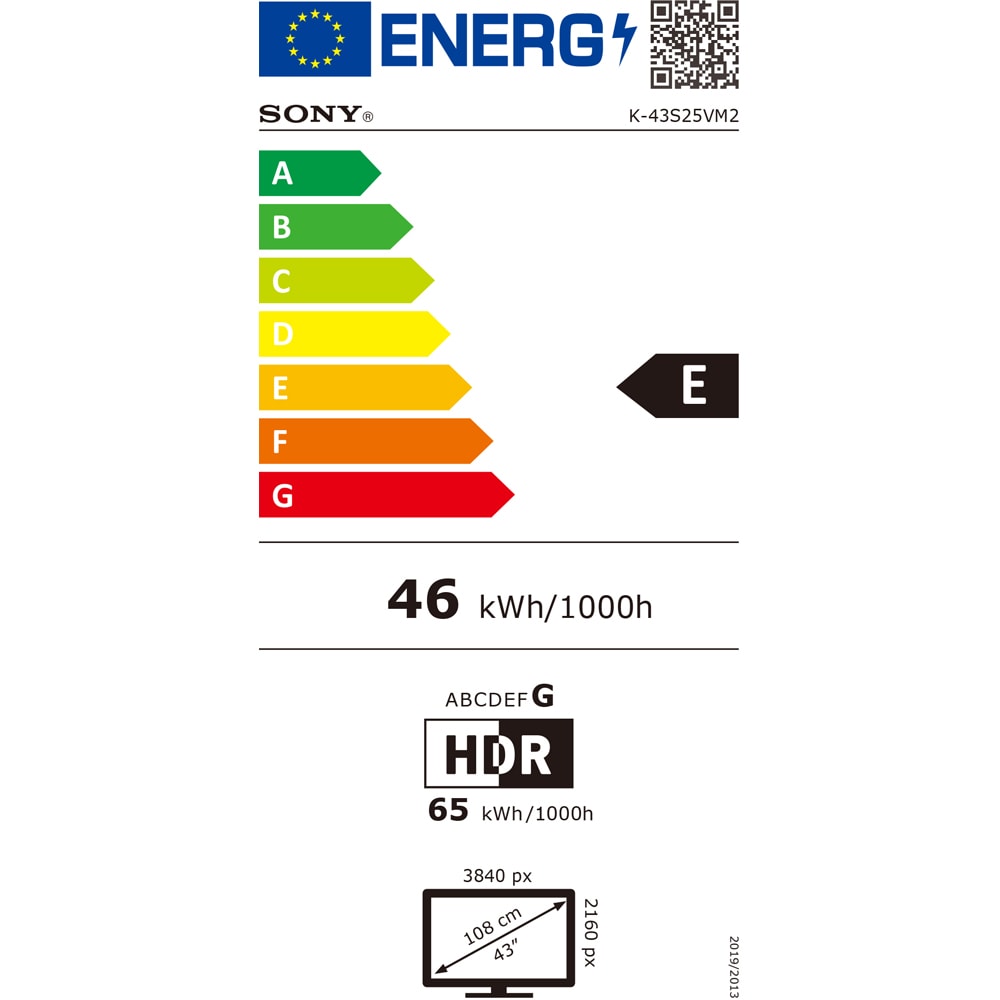 Televizor LED Smart SONY BRAVIA 2 II 43S25VM2, Ultra HD 4K, 108cm